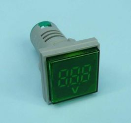 WOLT.60-500VAC GREEN LED KWA.30x30mm