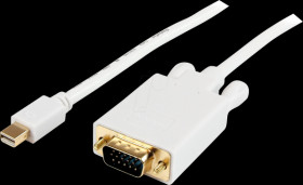 MDP2VGAMM6W Cable, mDP connector &gt; VGA connector, WUXGA, 1.8 m