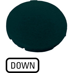 Button plate, flat, with inscription