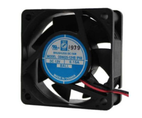 Wentylator osiowy 12 V DC DC 60 x 60 x 25mm 1.8W 25cfm 30dB IP68 0.15A
