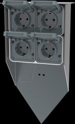 Outlet spike B 3.4, 4 outlets