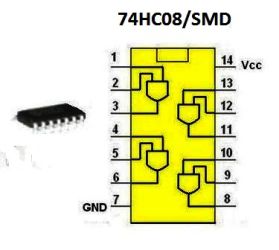 Układ cyfrowy 74HC08/smd