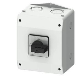 Rozłącznik główny w obudowie ekranowanej 6P 25A 9.5kW AC23A 400V styki pom wyprz 1Z 1R blokowanie w poz O i I 3LD2185-5VD21