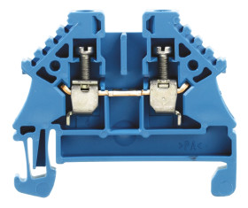 Blok zacisków przelotowych Weidmuller poziomy: Pojedynczy 30 → 12AWGŚruba W 24A 500 V