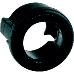 Socket, plastic, black, for LED 3 mm, RTC 31