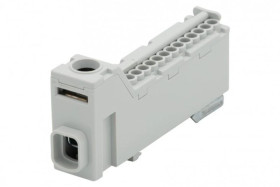 Listwa prądowa ZPS 1x25, 13x2,5 szara IP20