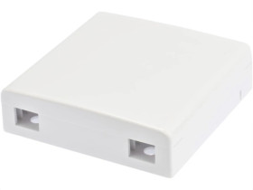 Gniazdo abonenckie światłowodowe FO FTTH na 2 adaptery SC simplex