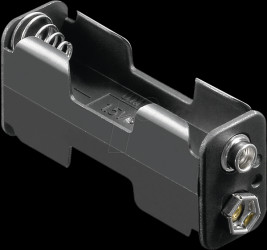 Battery holder, 2x Mignon "AA"
