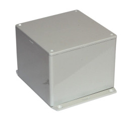 1591VF2GY Hammond Multipurpose Grey FRABS Enclosure Flanged Base 120 x 120 x 94mm