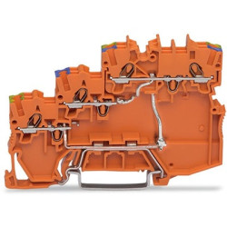 Kostka zaciskowa na szynie DIN WAGO poziomy: 3 24 → 16AWGWciskany zacisk Cage Clamp TOPJOB S