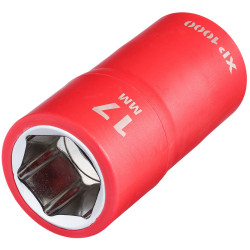 Draper 17841 XP1000&#xAE; VDE Socket, 1/2&quot; Sq. Dr., 17mm - 17841