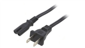 Kabel: 2X18awg, Iec C7 Żeński,Nema 1-15 (A) Wtyk, 1M Lt-301+503B Spt-2 18/2...