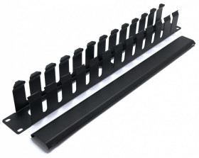 ORGANIZER KABLI KROSOWYCH Z METALOWĄ POKRYWKĄ 19" 5S28