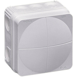 Wiska 10060522 Junction box (L x W x H) 76 x 76 x 51 mm Grey-white IP66
