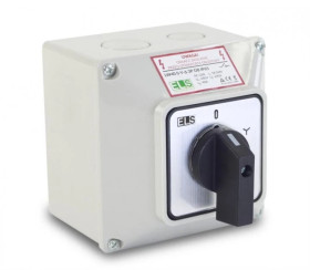 Łącznik krzywkowy 0-Y-D 63A 3P w obudowie IP65 / LW63 0-Y-D 3P OB