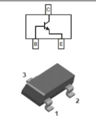 MMBT3904L SILICON NPN RF SOT-23 (10 SZTUK) TRANZYSTOR