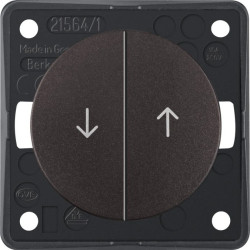Integro Flow Łącznik żaluzjowy wieloklawiszowy przyciskowy z nadrukiem symbolu /Strzałka/ brązowy mat 936532501
