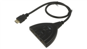 Hdmi-Switch-05 Switch Hdcp 1.4, Hdmi 1.4 0,55M Czarny Wej: Hdmi Gniazdo X3