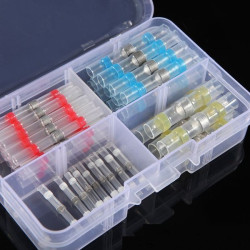 50 pcs Set of Quick Wire Connector with Tin - Heat Shrinking Tubes with Solder
