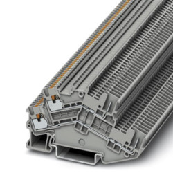 Dwurzędowa złączka szynowa Phoenix Contact poziomy: Podwójny 26 → 14AWGWtykowe PTTBS 1.5/S/2P 16A 500 V