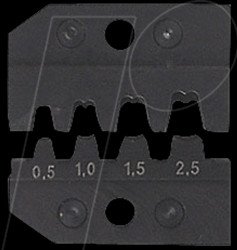 97 49 30 Crimping die, non-insulated plug connector, 0.1 - 2.5 mm²