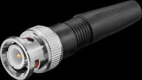 11337 BNC plug, 50 Ohm, solder contacts