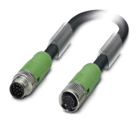 Przewód czujnik-siłownik ze złączem Złącze M12 liczba rdzeni 12 długość 300mm Rodzaj A Żeńskie Złącze B Złącze M12