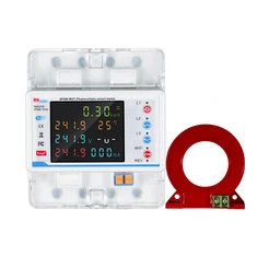 Tuya WiFi Inteligentny Wyłącznik Automatycznego Przełączania ochronnik Przepięciowy 3P4W Licznik Mocy Trójfazowy Wyłącznik Przeł