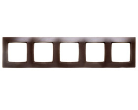 KARO Ramka pięciokrotna czekoladowy metalik R-5S/40