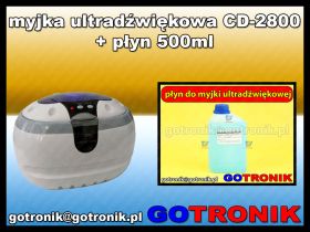 Myjka ultradźwiękowa CD-2800 600ml + płyn 500ml