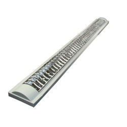 Oprawa liniowa LED LEODA 2xLED ZEBRA rastrowa 120cm 230V do LED T8