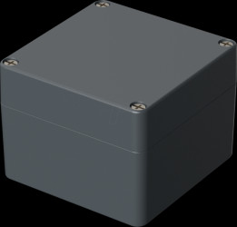 0120000H Aluminium housing, IP66, 122 x 120 x 90 mm