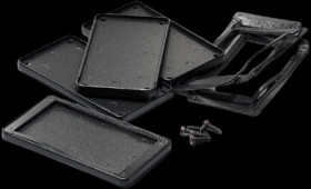 End plate, aluminum, (L x W) 108 x 58.61 mm, black, for series 1457, 1457NWP-10