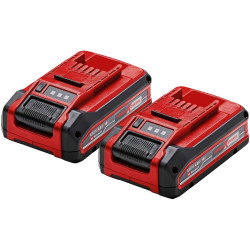 Einhell 4511629 Power X-CHANGE PLUS Twinpack 18V 4Ah Li-ion Battery Pack