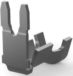 Faston plug, L 12.5 mm, uninsulated, angled, 0.3-0.9 mm², AWG 22-18, 62896-1