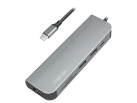 Hub USB, Thunderbolt 3, USB 2.0, USB 3.0, microSD,SD, Ultra HD 4K UA0343