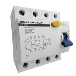 Wyłącznik różnicowoprądowy 63A 4P 30mA Typ AC RCD 7877 DV-7877
