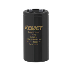 Kondensator 11000μF 250V dcmontażśrubowy KEMET roztaw: 31.8mm 77 (Dia.) x 105mm
