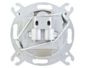 KARO Gniazdo antenowe RTV-SAT przelotowe ecru perłowy GPA-SSP/m/42