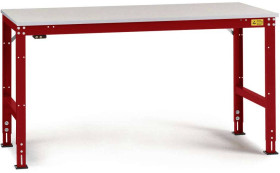 Manuflex LU4003.3003 ESD Stół roboczy ESD UNIWERSALNY standardowy stół z gumowym płytą, szer. X gł. X wys. = 1000 x 600