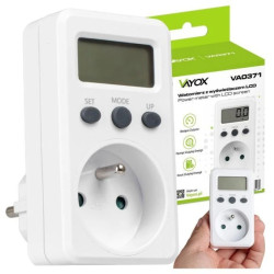 Watomierz Licznik zużycia energii elektrycznej 16A 3680W VA0371 Vayox