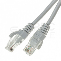 Patchcord UTP kat.5e kabel sieciowy LAN 2x RJ45 linka szary 10m ATEL