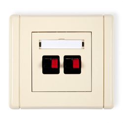 Gniazdo głośnikowe podwójne (2,5mm2)