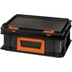 Alutec 139214110188 Magnus PC Plastic Box Black/Orange 400x183x300 mm