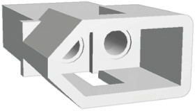 Obudowa złącza 2-pinowe -rzędowe raster: 6.3mm TE Connectivity Męski .093 Commercial Złącze Centerline z gniazdem i