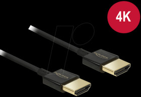 84772 High speed HDMI cable with Ethernet, 4K, 1.5 m.