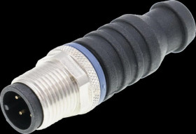 VK000035, Złącze kablowe, PIN 1/4 zmostkowany, prosty, złącze symulacyjne, Kontakty złożone, M12 Męskie 4pin