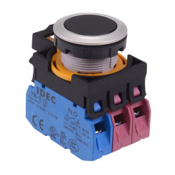 CW4B-A1E12B Black Metallic Maintained Push Button Switch 1NO-2NC IP65 IDEC
