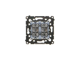 SIMON 55 Wyłącznik zwierny żaluzjowy przycisk poczwórny trójpozycyjny 1-0-2 (mechanizm) szybkozłącza SZP2MR KONTAKT SIMON