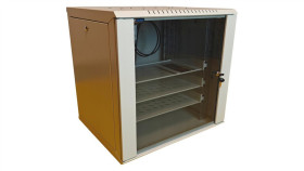 Szafa Wisząca Rack 19 12U 500Mm W Zestawie Z 3 Półkami, 2 Wentylatorami I...